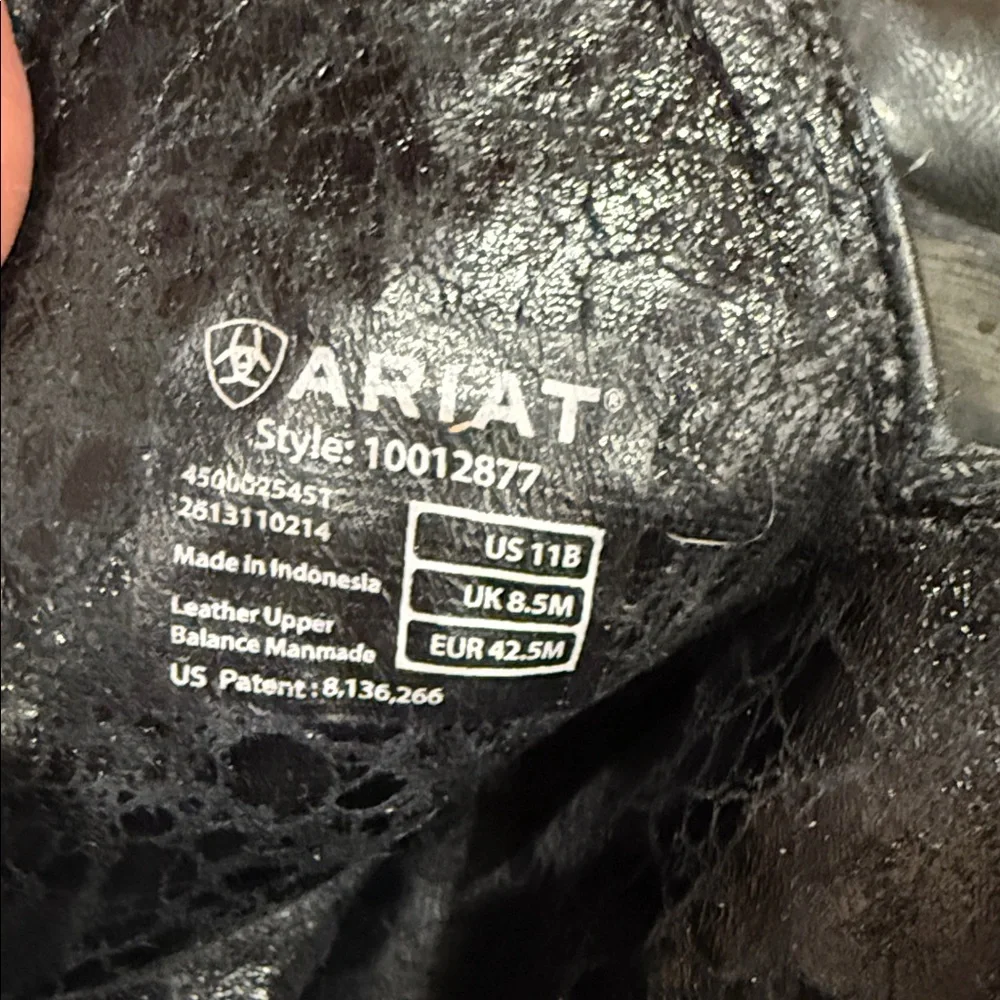 Ariat Studded Western Boots Womens Epic Harness Cowboy 11 B Black Leather - Picture 16 of 16